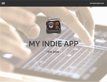 Tablet Screenshot of myindieapp.com
